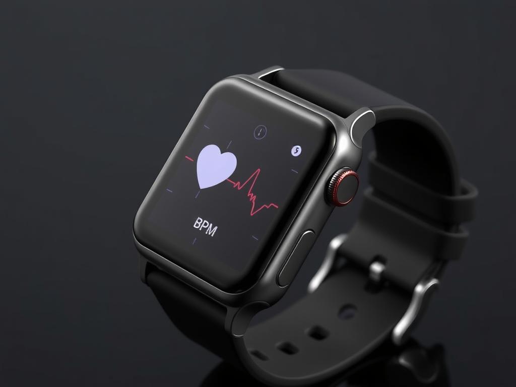 AGPTEK Smartwatch displaying heart rate monitoring and fitness tracking features