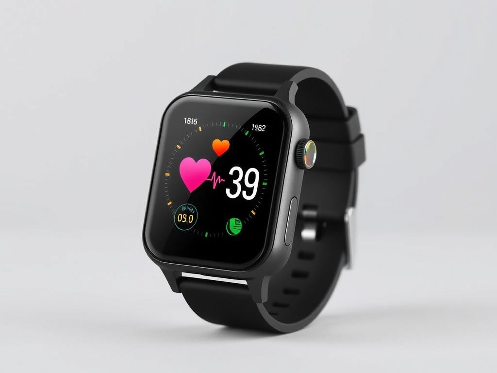 ASWEE Smartwatch displaying fitness tracking features and heart rate monitoring