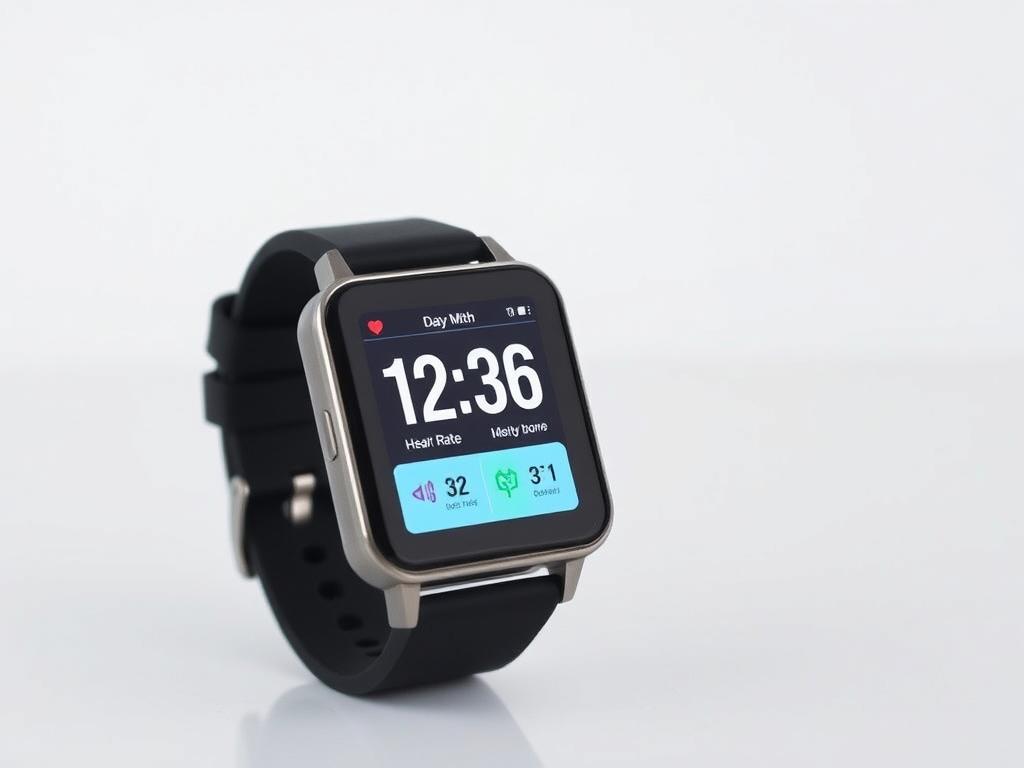Bambooinn Smart Fitness Smartwatch displaying fitness tracking features and activity metrics