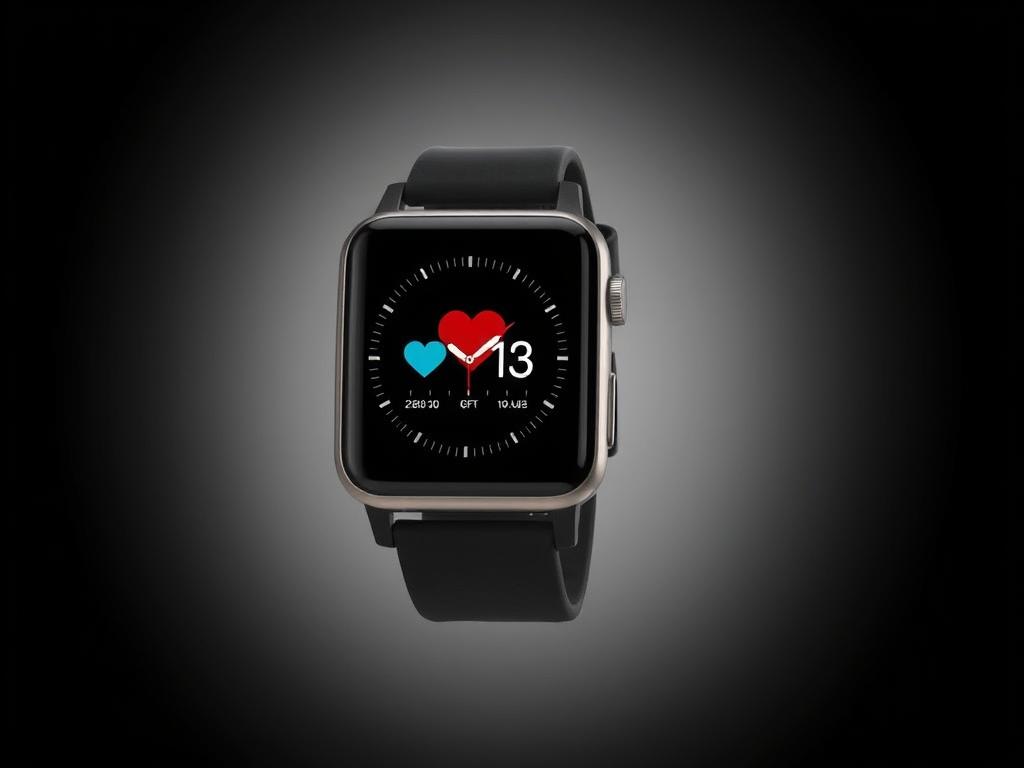 FITVII Smartwatch displaying heart rate monitoring and health tracking features