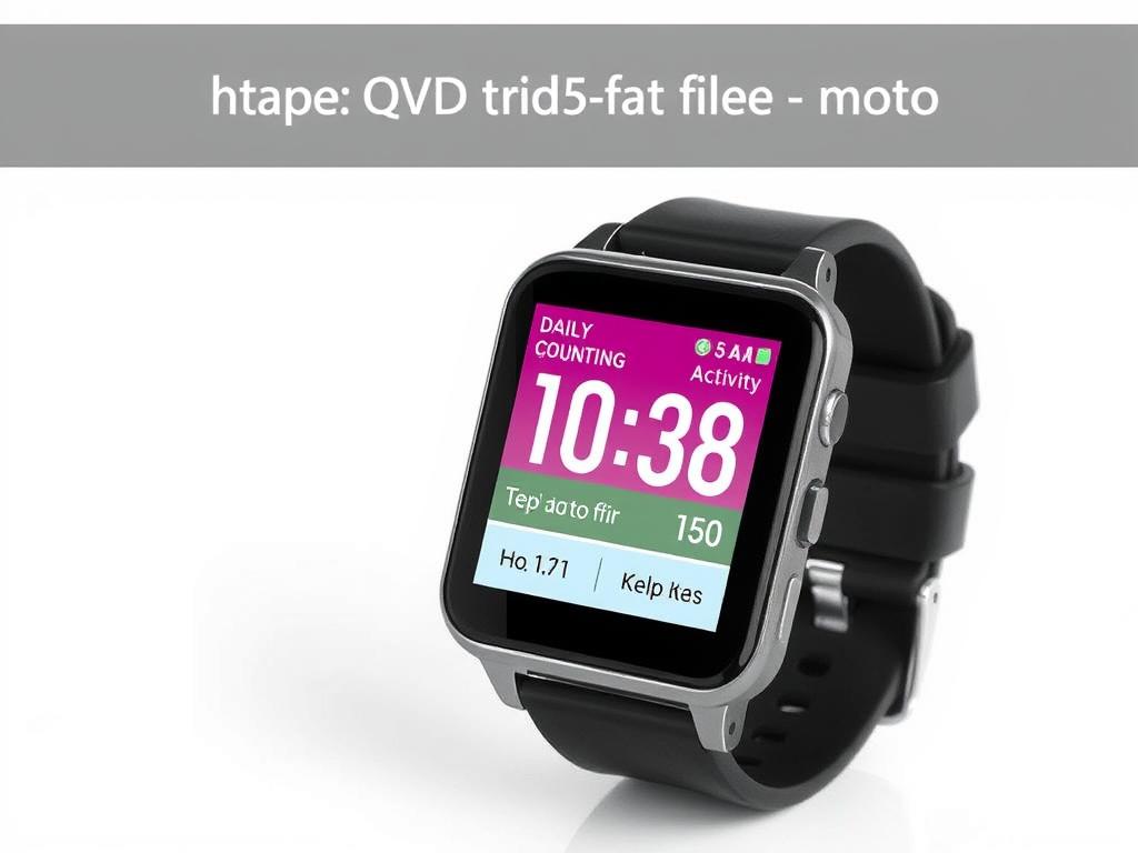 WOEVAN Fitness Activity Tracker showing step counting and activity tracking features